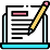 Copywriting icon with creative text bubbles